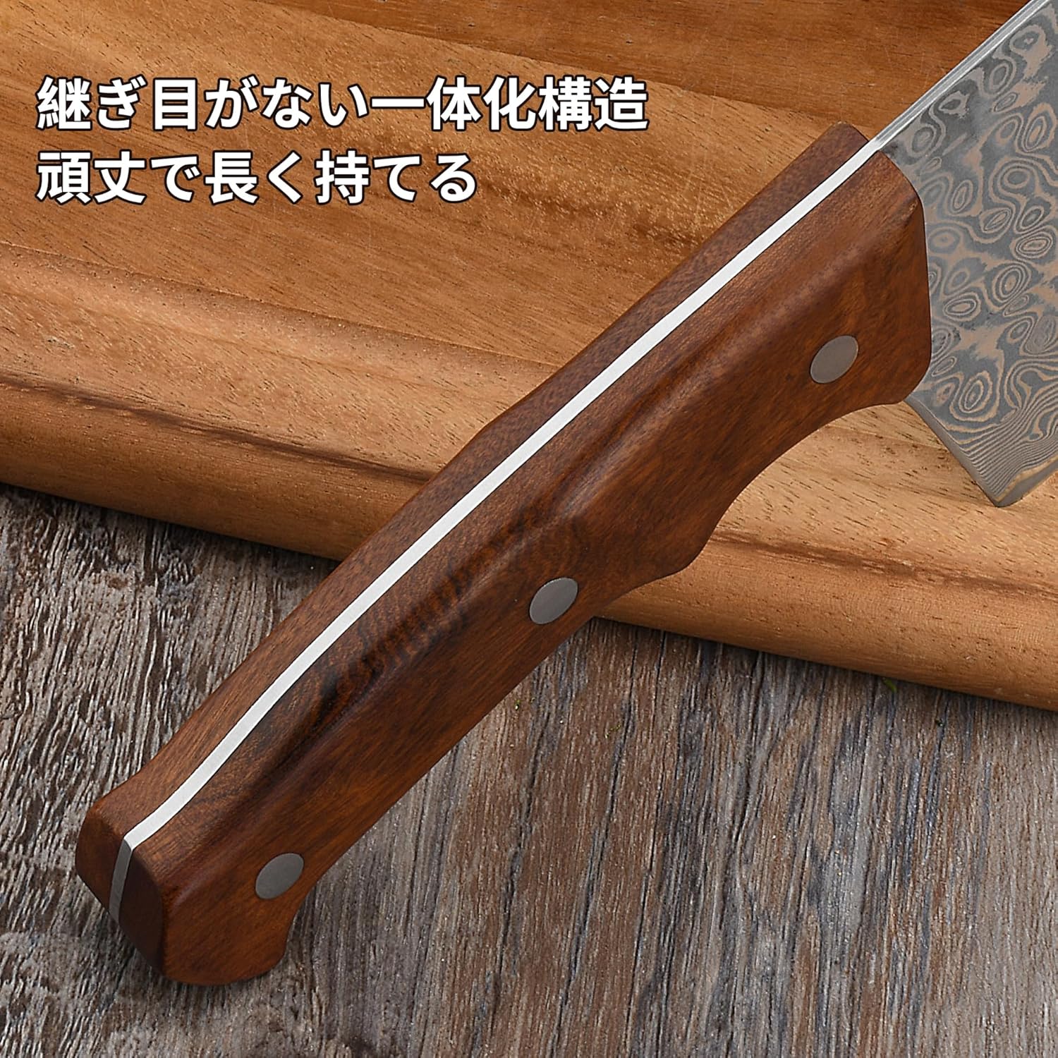 HIROSHI Damascus Vegetable Cutting Knife Small Meat Cutting Knife Mini Chinese Cleaver Thin Blade Double-Edged Super Sharp Vegetable Cleaver Lightweight Rust-Resistant Ideal for Beginners and Women