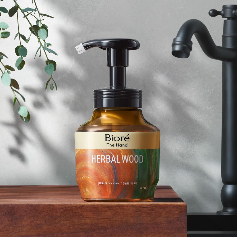 Biore The Hand Foam Hand Soap Deep and Warm Herbal Wood Scent Refill 340ml [Medical Device External Product]