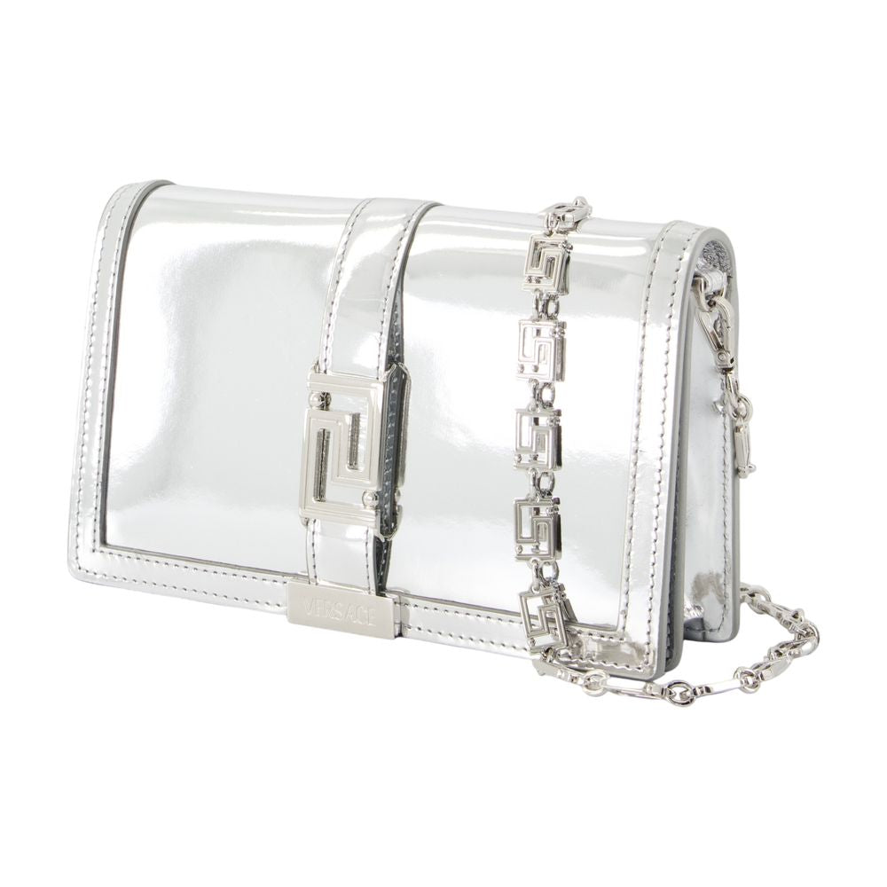 Versace チェーンヴェルサーチレザーシルバーの財布 - Image 3