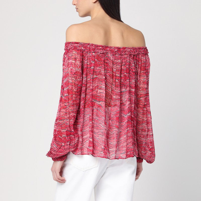 Marant IsabelMarantétoiletTop Red Vutti With Print - Image 3