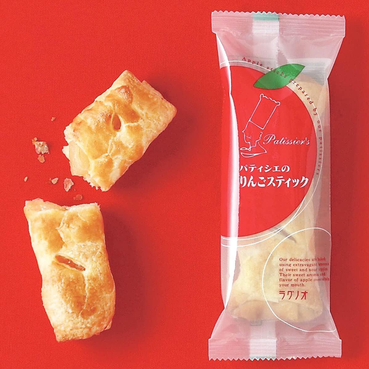 [Set of 4] Lagnoo Patisserie Apple Stick, 2.1 oz (60 g) x 4, Apple Pies, Sweets, Aomori