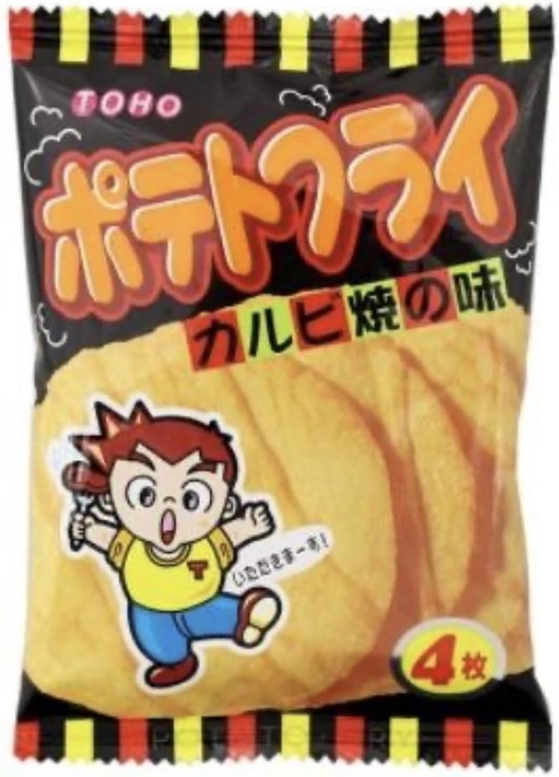 Toho Seika Assorted Potato Fries, Set of 18 Bags, 6 Bags of Assorted Potato Butter, Kalbi Grilled & Fried Chicken, Japanese Snacks, Individually Wrapped, Treats, Adult Buy, Children's Parties, Prizes