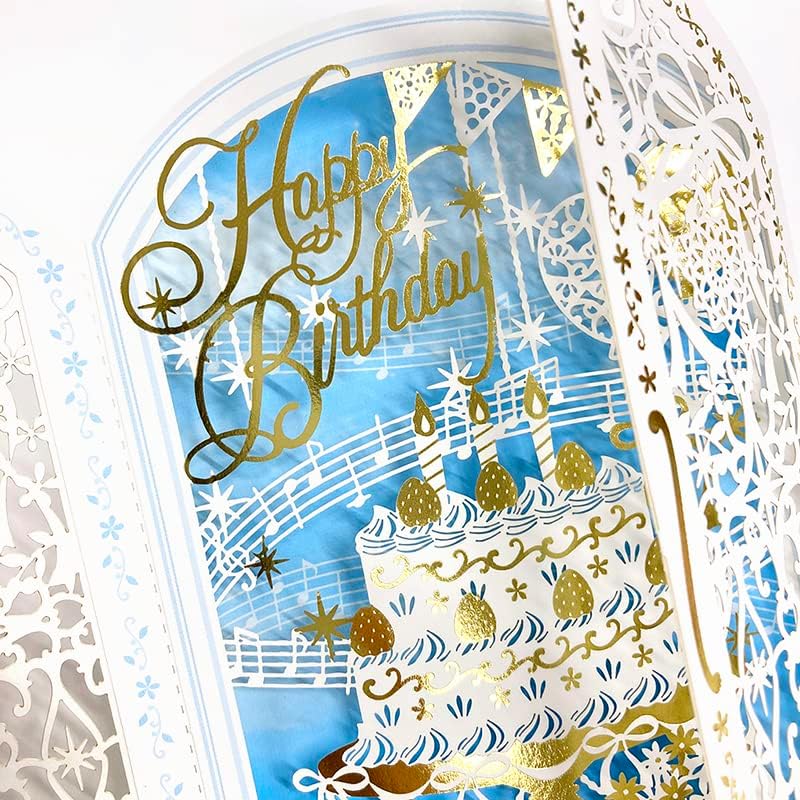 Sanrio 831531 Birthday Card, Laser Cut, Cake Greeting Card, International Shipping Available, BD101-2