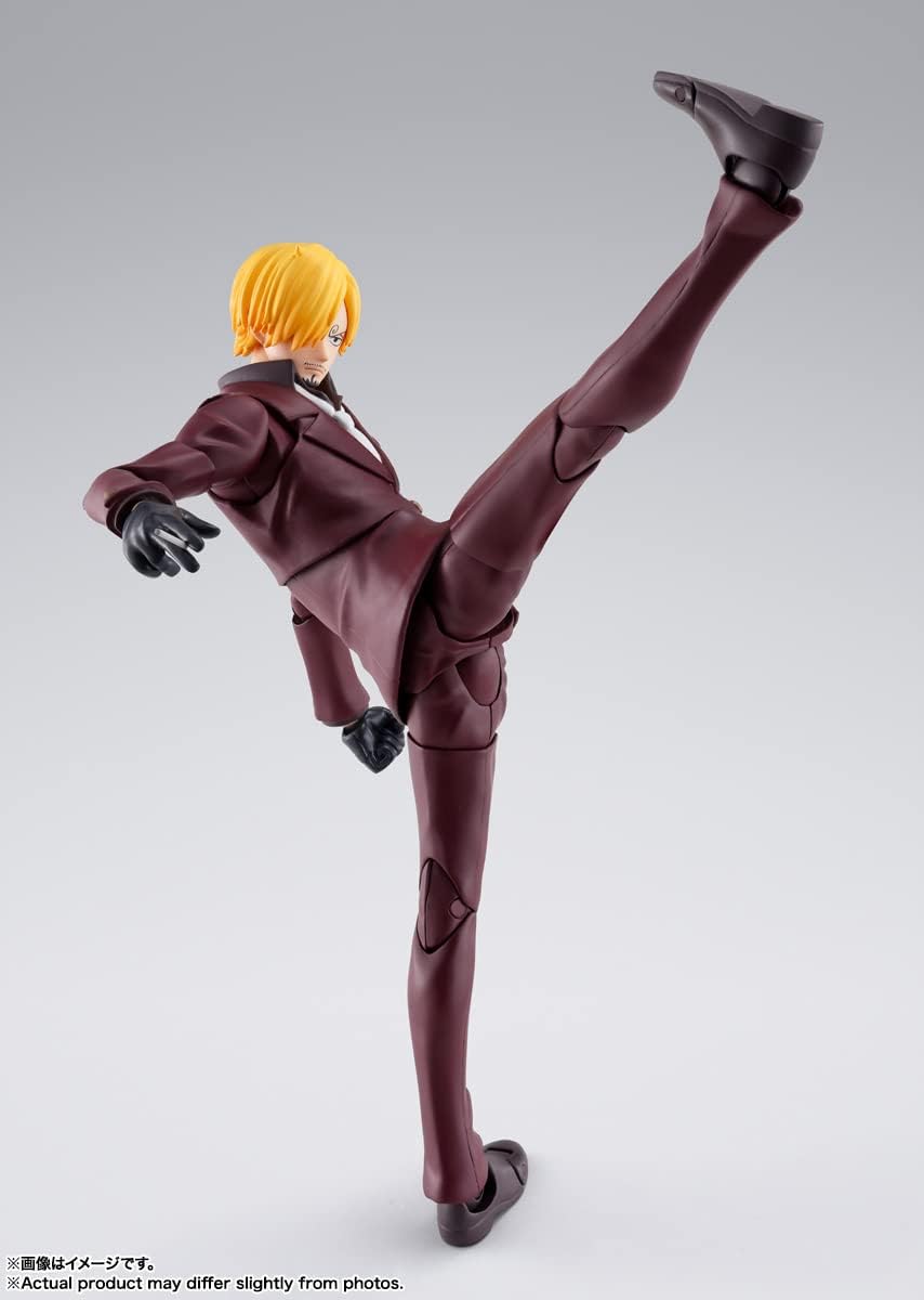 BANDAI SPIRITS S.H. Figuarts ONE PIECE Sanji Invasion of Onigashima Approx. 5.9 inches (150 mm), ABS & PVC Pre-painted Action Figure