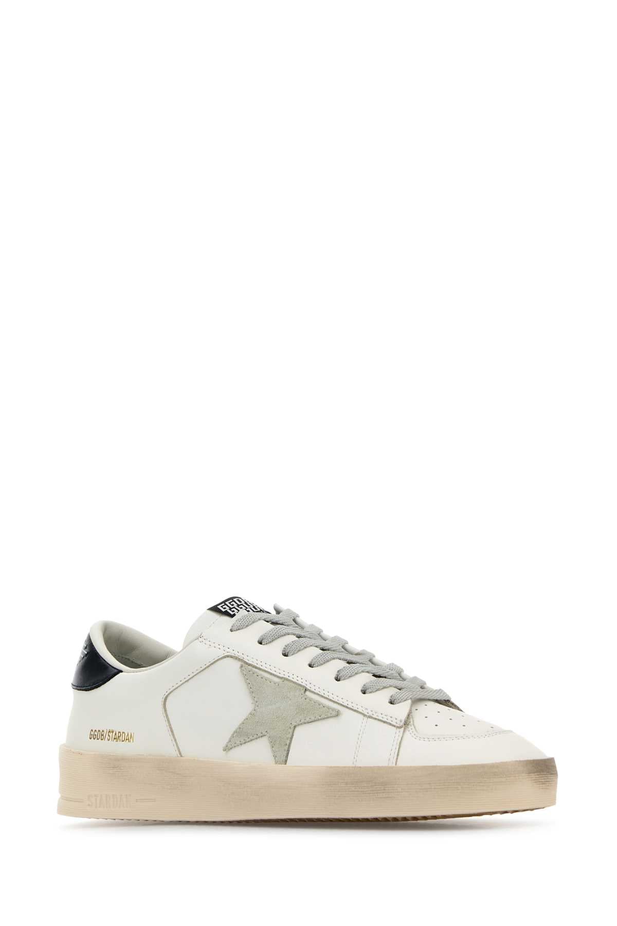 Golden Golden Goose Deluxe Brand White Leather Stardanスニーカー - Image 3
