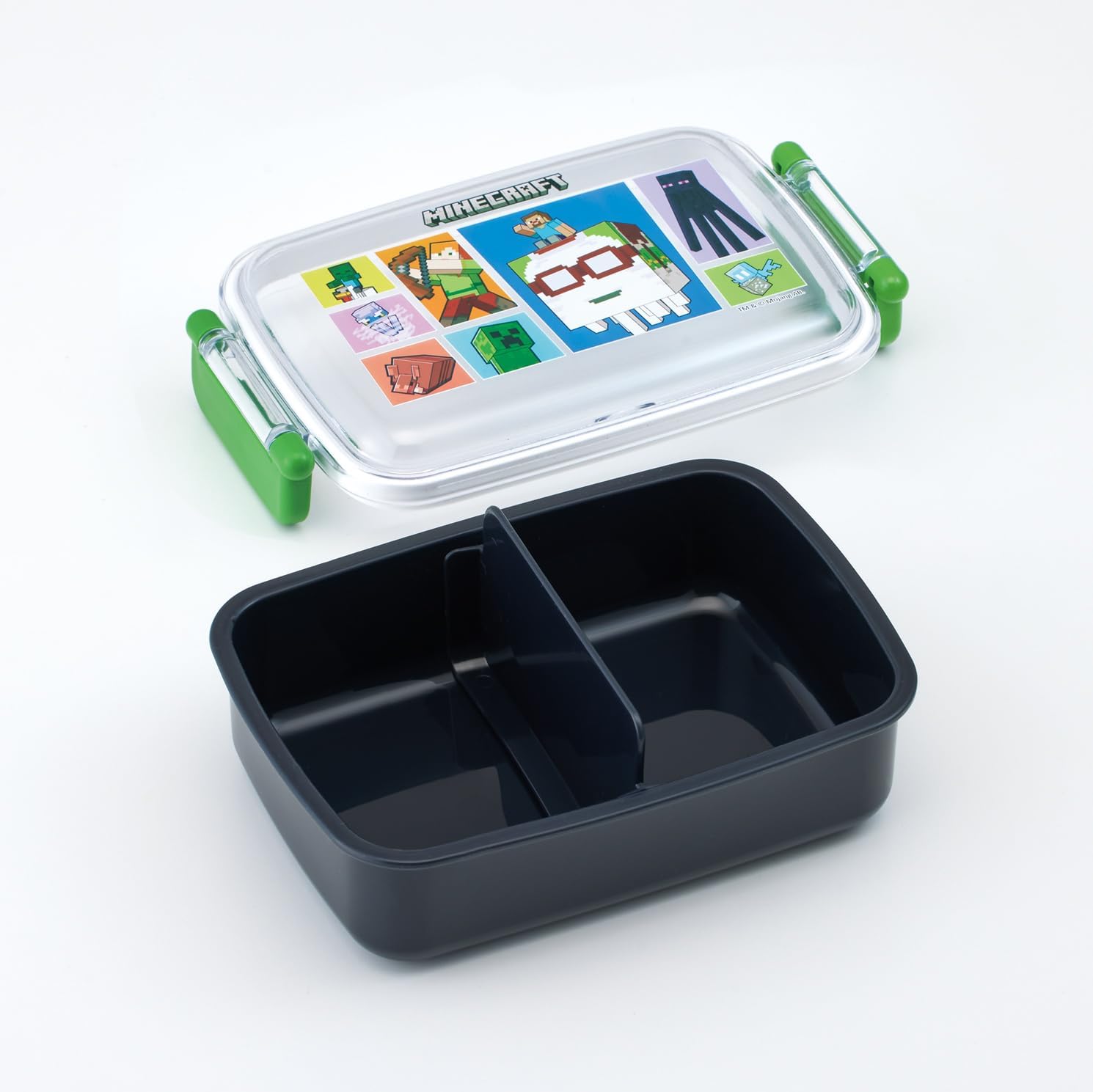 Skater RBF3AN-A Children's Bento Box, 15.2 fl oz (450 ml), Fluffy Dome-Shaped Lid, 1 Tier, Made in Japan, Minecraft 26