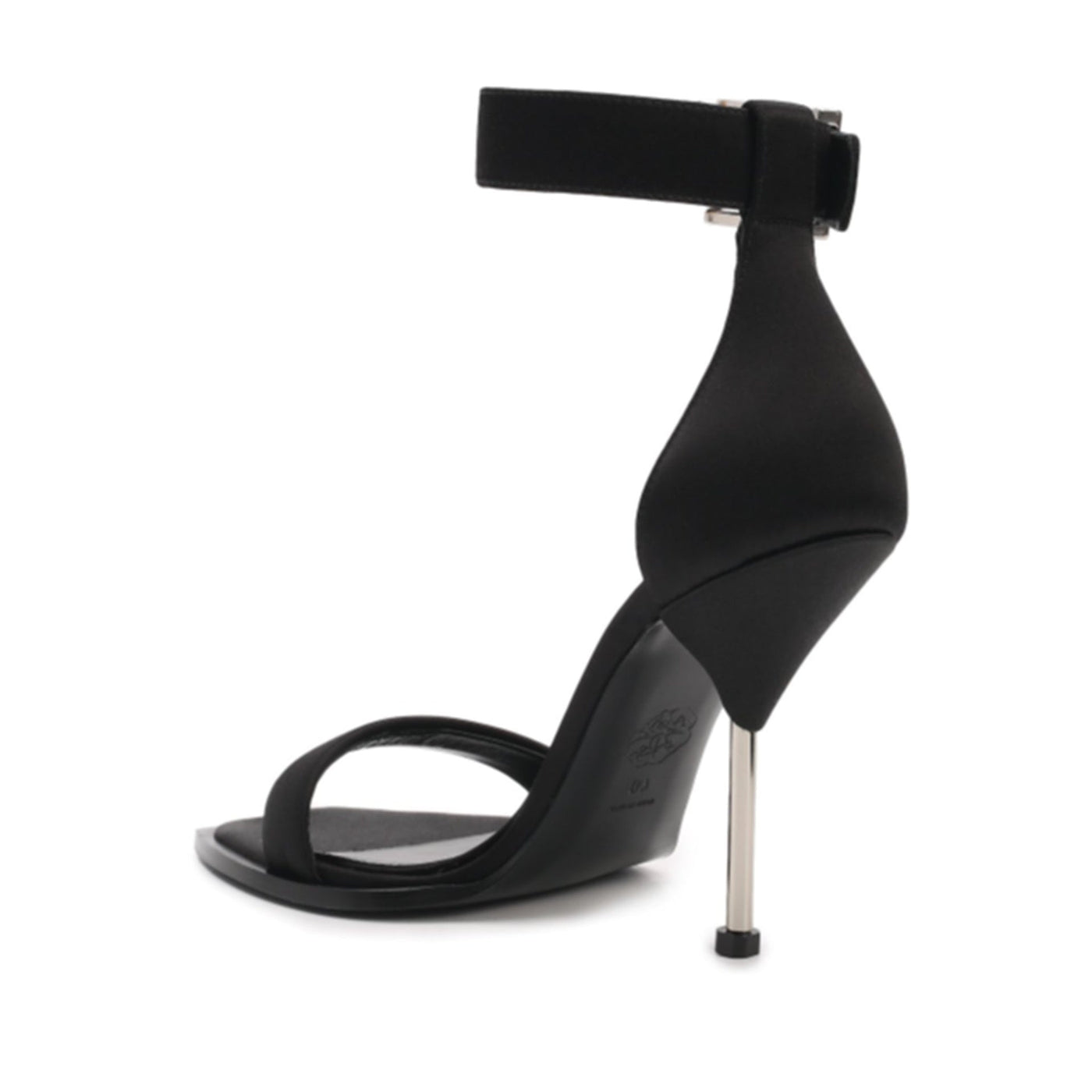 Alexander Mcqueen アレクサンダーマックイーンシルクサテンヒールサンダル - Image 3