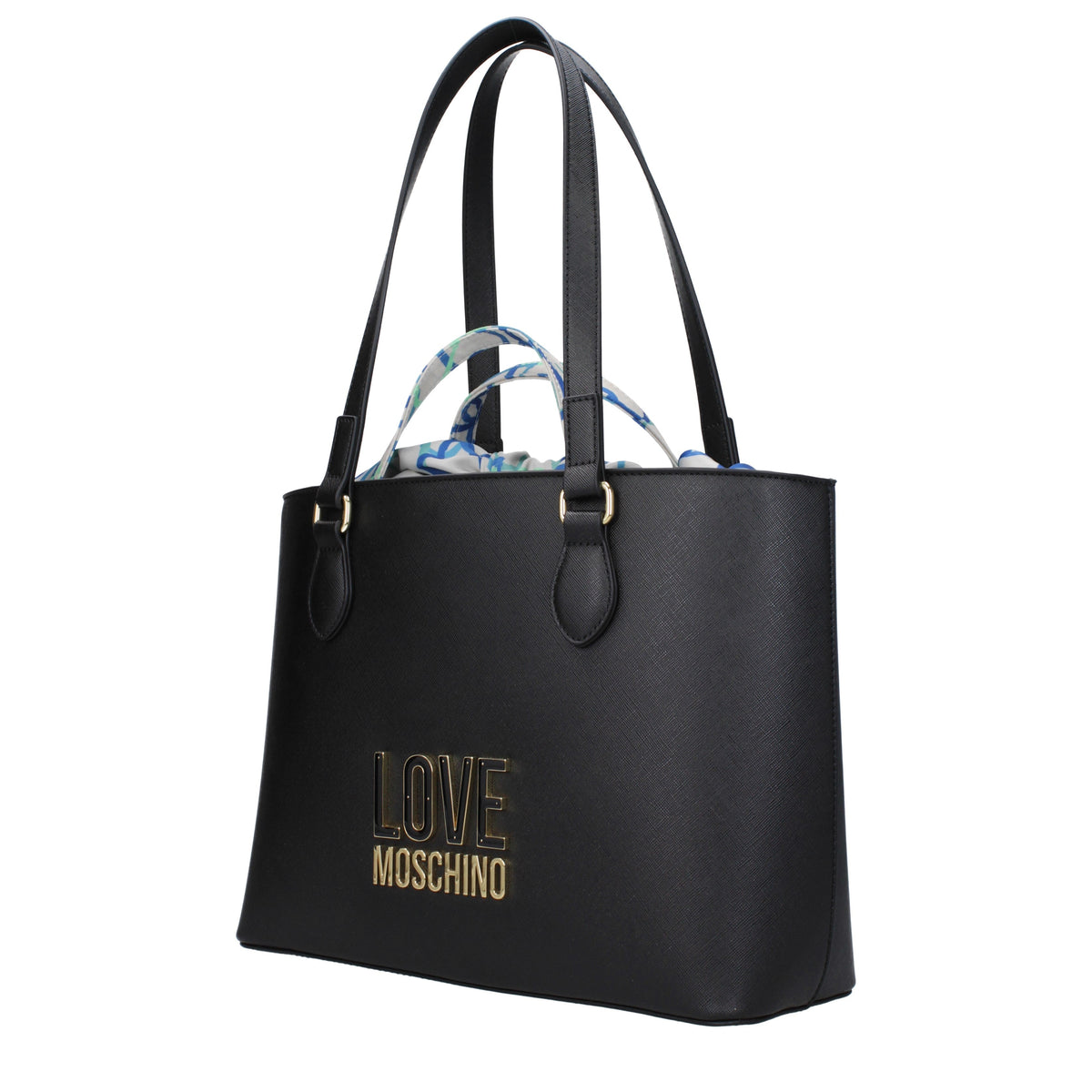 Moschino モスキーノのショルダーバッグが大好きな女性ポリウレタンブラック - Image 3