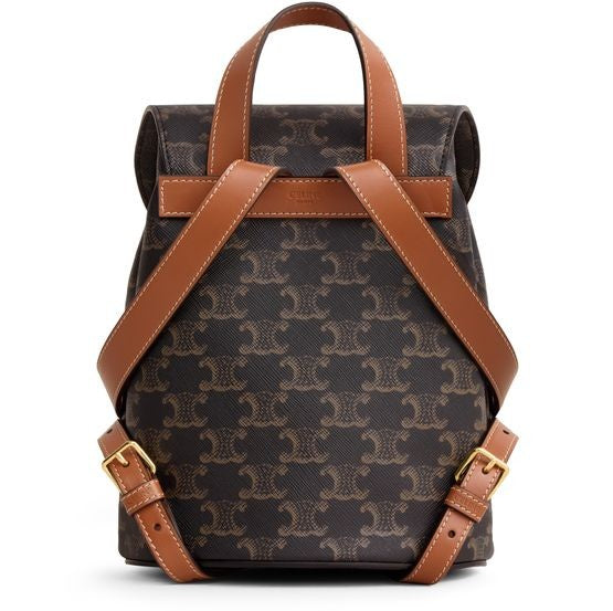 Backpack Celine Bonnie in Triomphe canvas & calfskin - Image 3