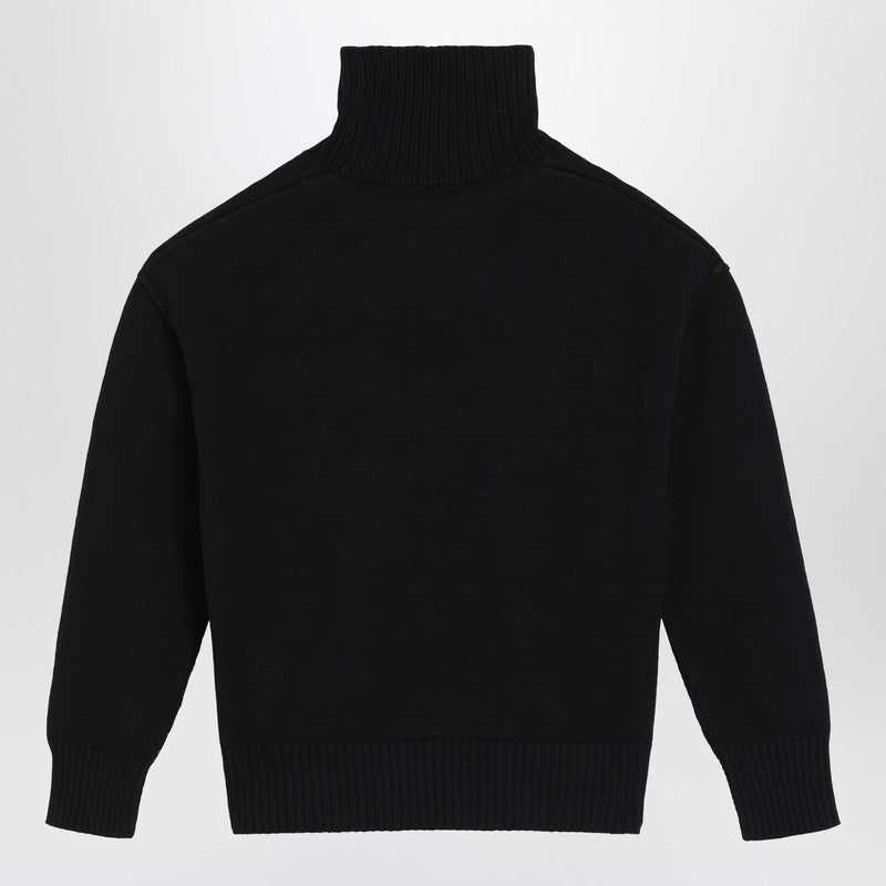 Ami Ami Paris Black Turtleneck Ami De Coeur Seater - Image 3