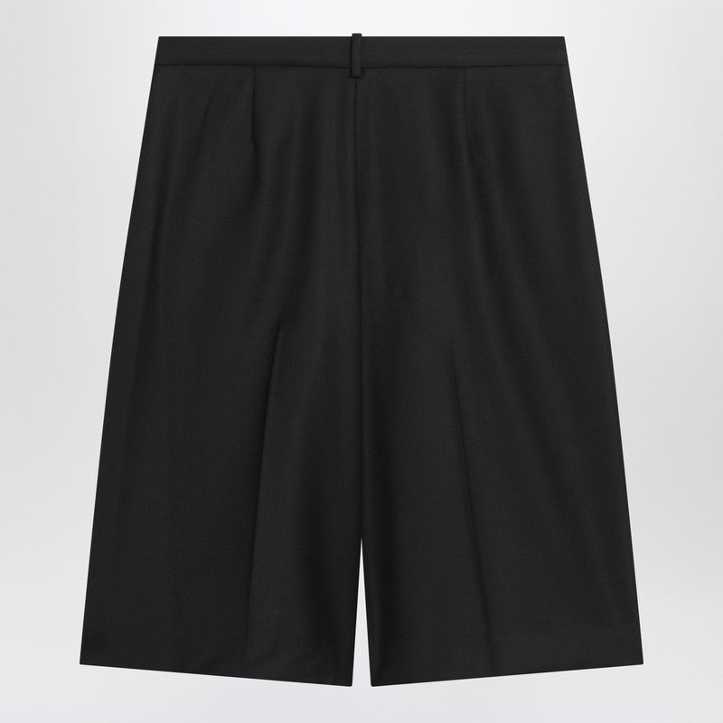 Loulou Loulou Studio Bermuda In Black Virgin Wool - Image 3