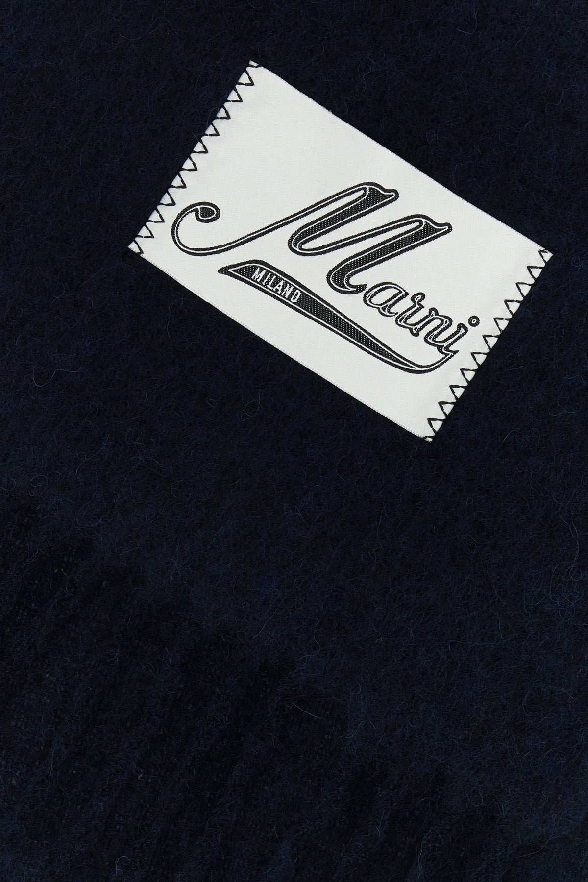 Marni Marni Midnight Blue Alpaca Blend Scarf - Image 3