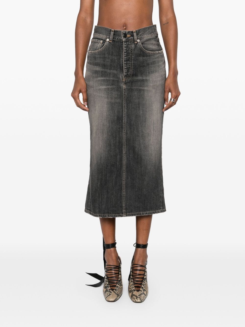 Balenciaga バレンシアガレースアップデニムスカート - Image 3