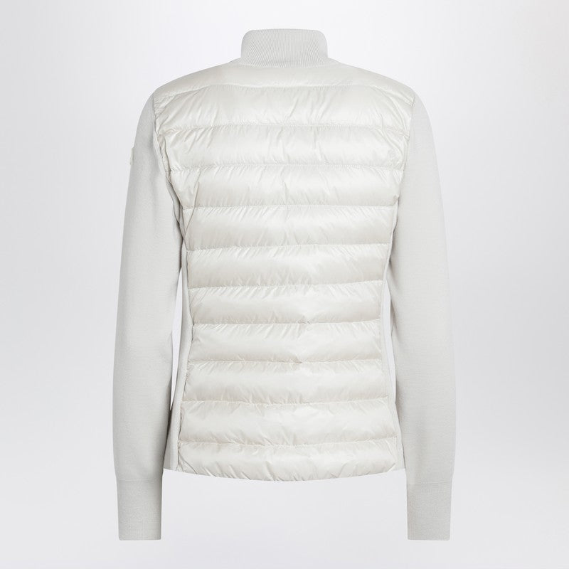 Moncler Moncler White Padded Zip Up Cardigan - Image 3