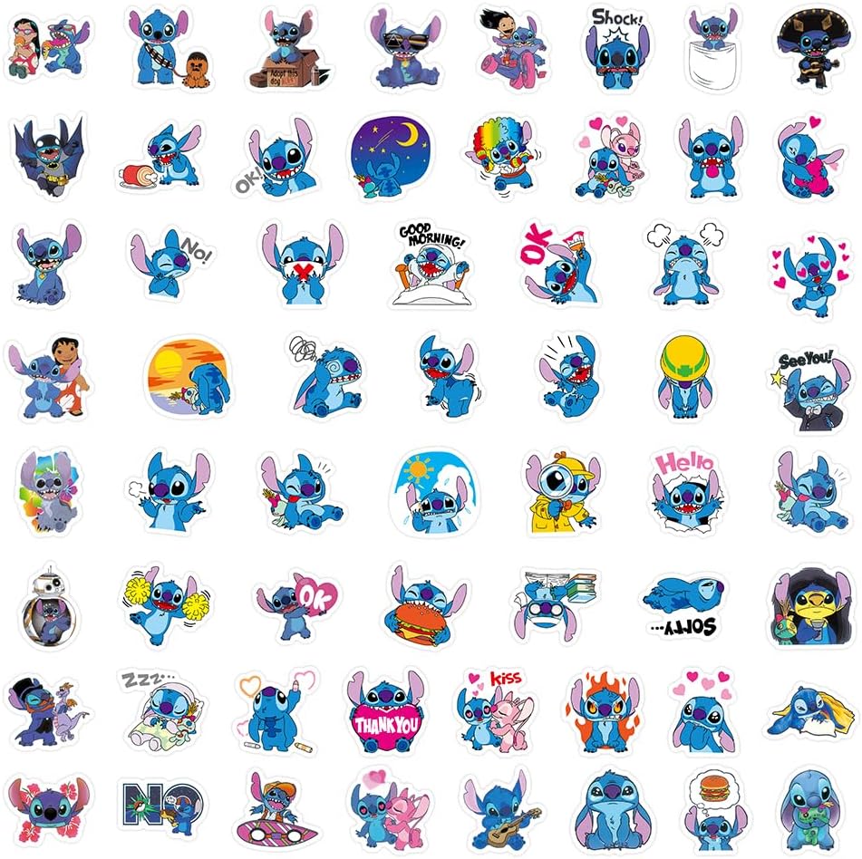 sanyuexiaozai Waterproof Fashionable Anime Stickers, High Definition Images, 2.0 - 2.8 inches (5 - 7 cm), Large Size, 120 Sheets, Cute, Notebook, Stickers, Students, DIY, Car, Motorcycle, Helmet, PC