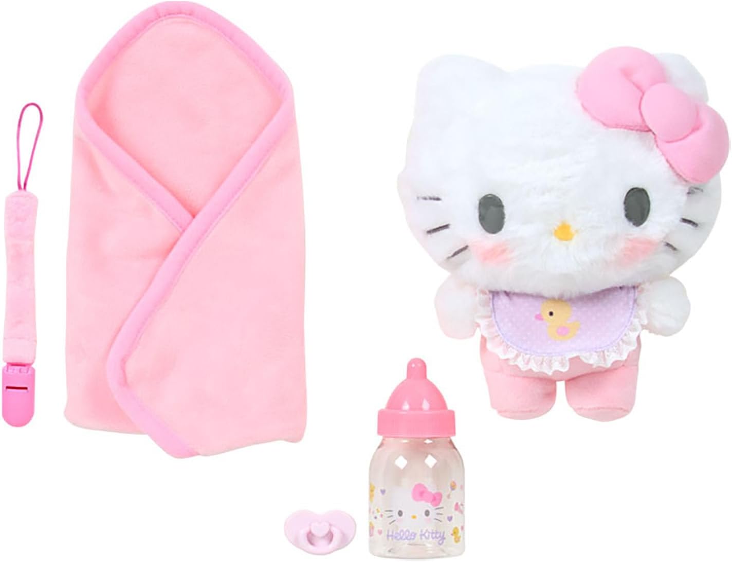 Sanrio 199222 Plush Toy Set (Baby), Hello Kitty, For Ages 3 and Up