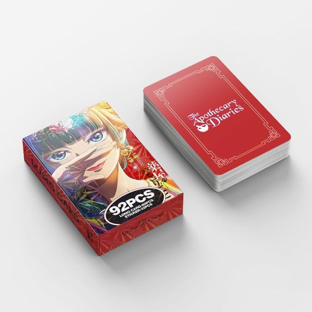 Drug Store Onkoto, Goods, Stickers, Trading Cards, LOMO Cards, 60 Trading Cards + 32 Stickers, Cat Cat Shinji, Photo Card, Anime, Character Collection, Cheer, Sticker Stickers, Notebook, DIY,