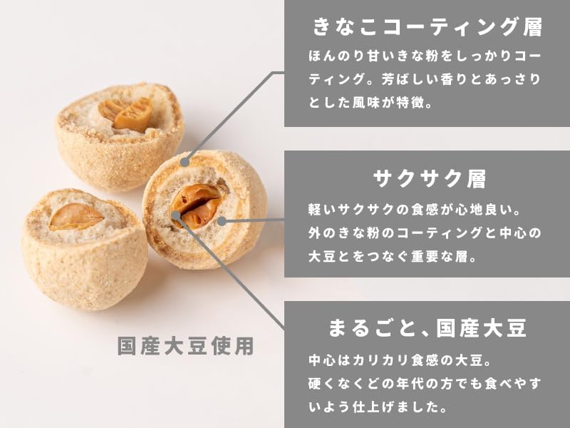 Tomoguchi Domestically Produced Kinako Soybeans, Zippered Bag, 405g (135g x 3 bags)