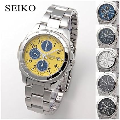 Seiko SND409 Chronograph Watch Yellow Fashion Men's