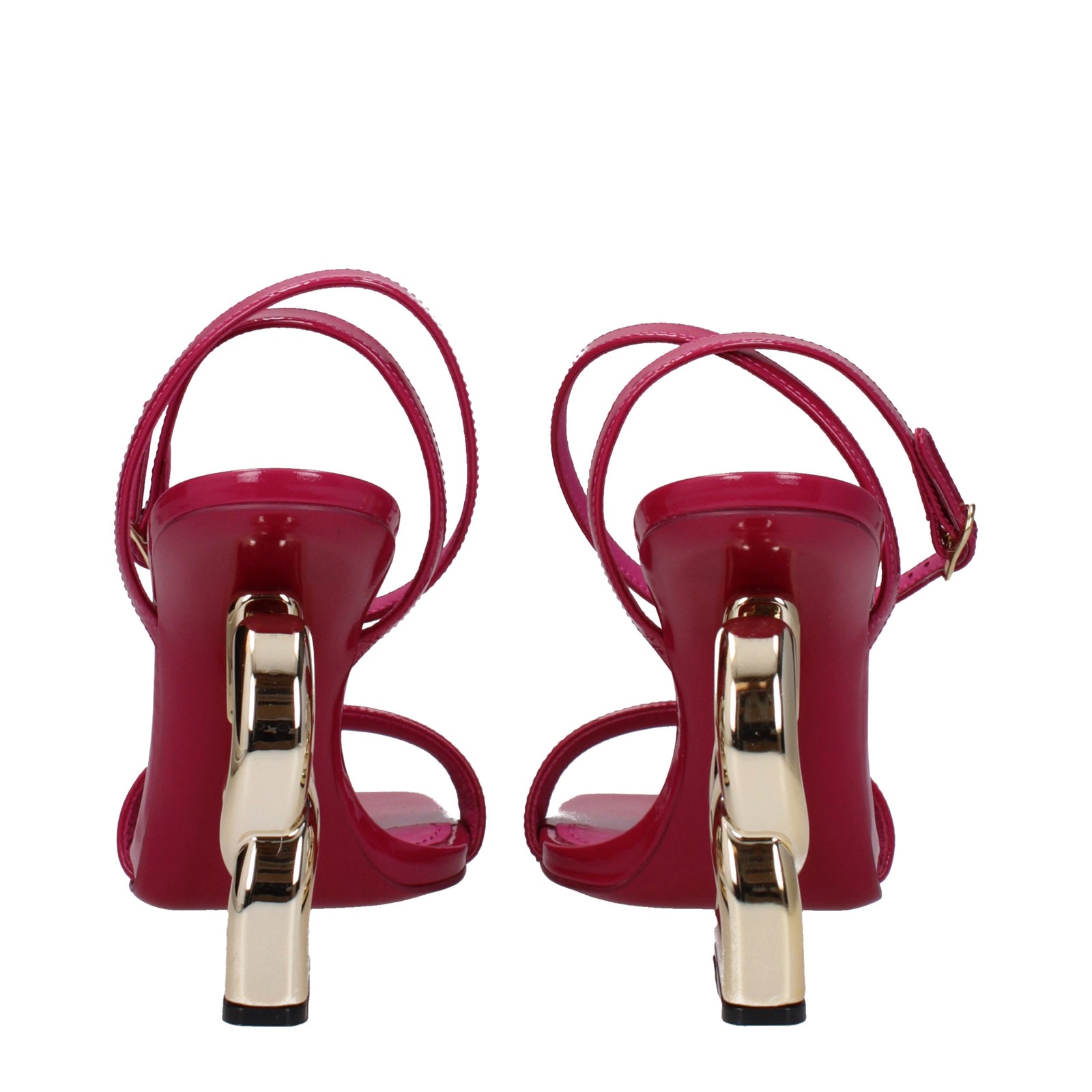 Dolce  Gabbana ドルチェ＆ガッバーナサンダルの女性は、Fuxia/Cyclamenをペイントします - Image 3