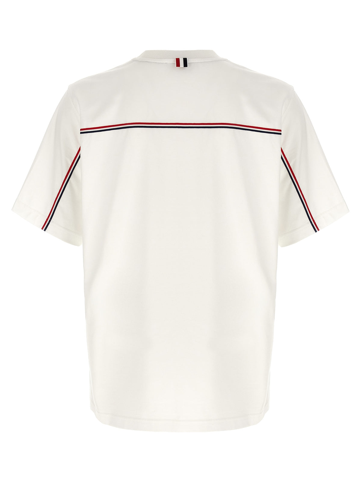 Thom Thom Browne 'Rwb Knit Trim' T Shirt - Image 3