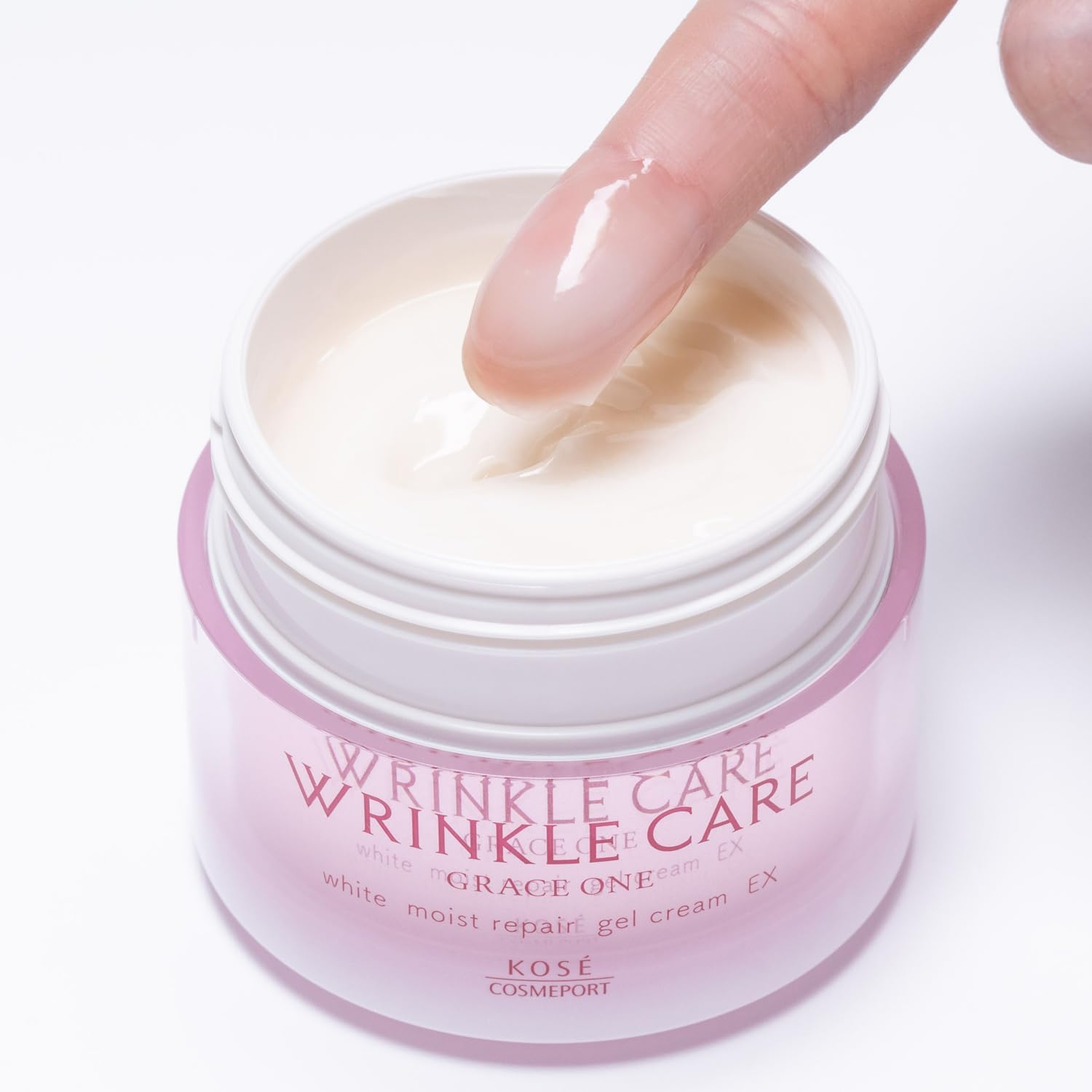 Kose Gray One Wrinkle Care, White, Moist Repair, Wrinkle Improvement, Whitening, Gel Cream, EX, Refill, 3.2 oz (90 g)