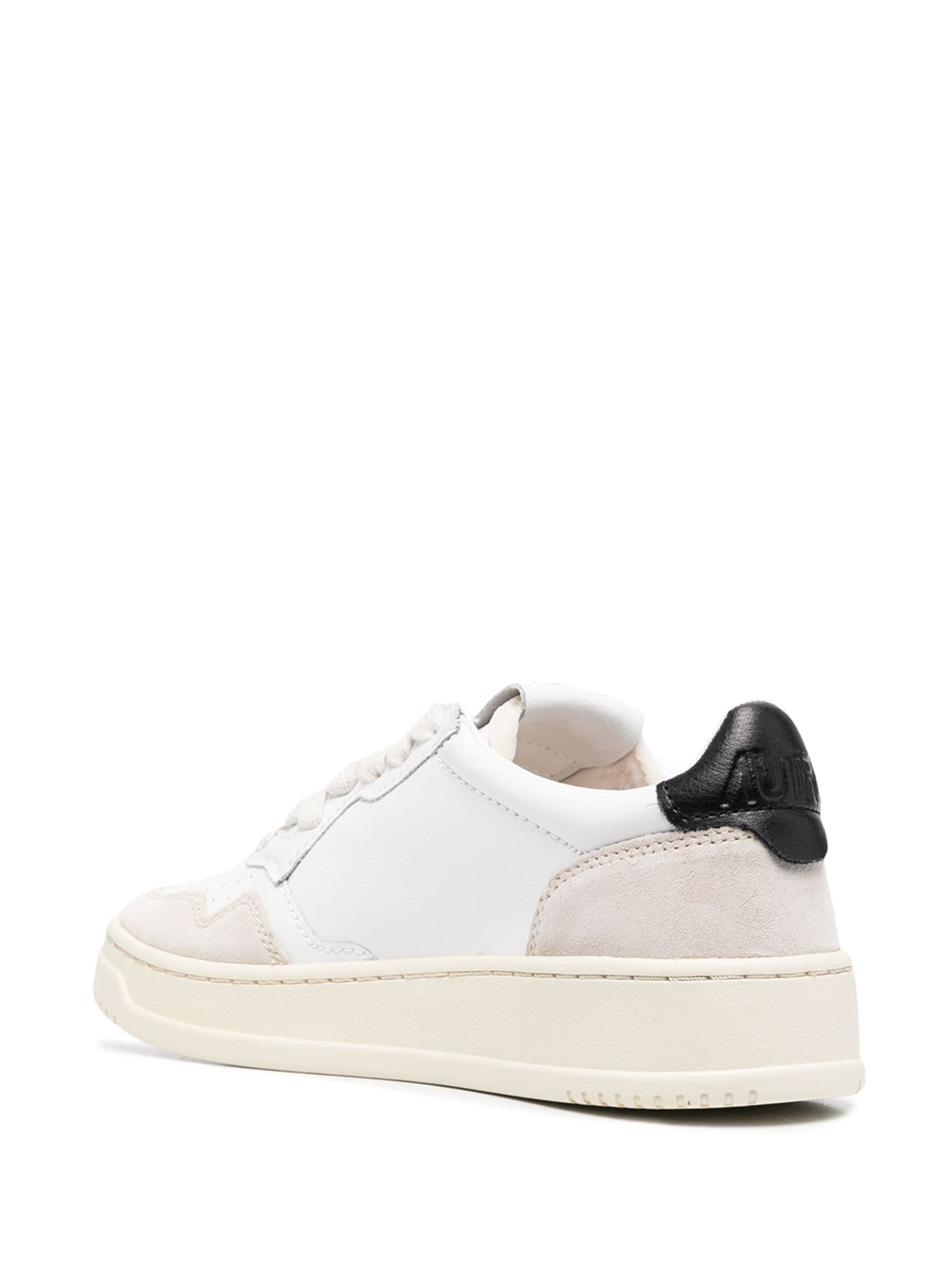 Autry Medalist Low Wom Leat/Suedewht/Blk - Image 3
