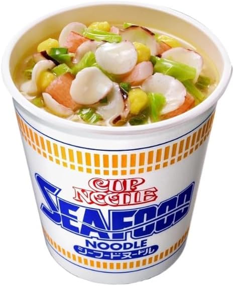 Cup Noodles 3 Varieties 12 Pack Assortment Cup Noodles Seafood Noodle Curry Noodle Taste Comparison Set with Original Message Card
