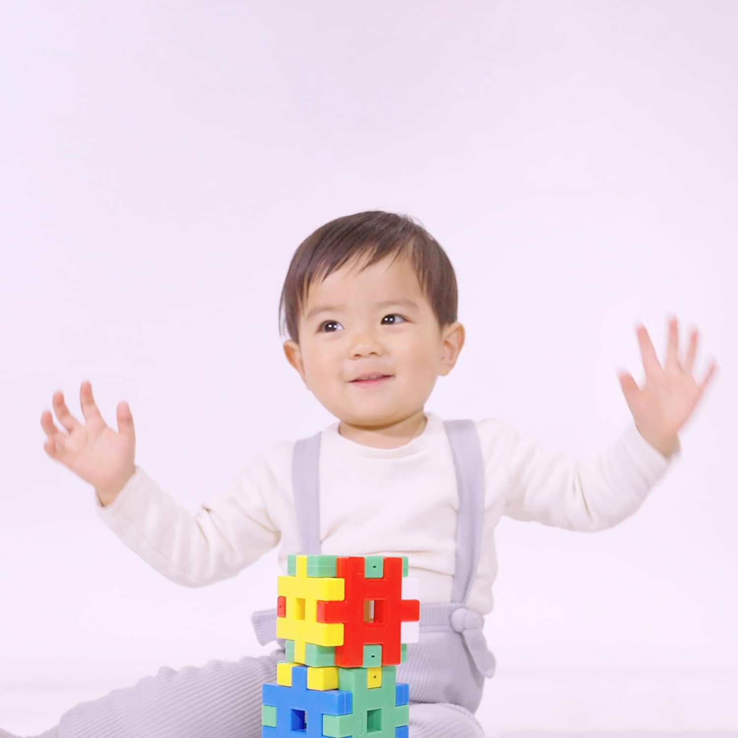 Gakken 83717 New Blocks Starter Set (Recommended Age: 1.5 years and up) Blocks, 15 Types, 54 Parts