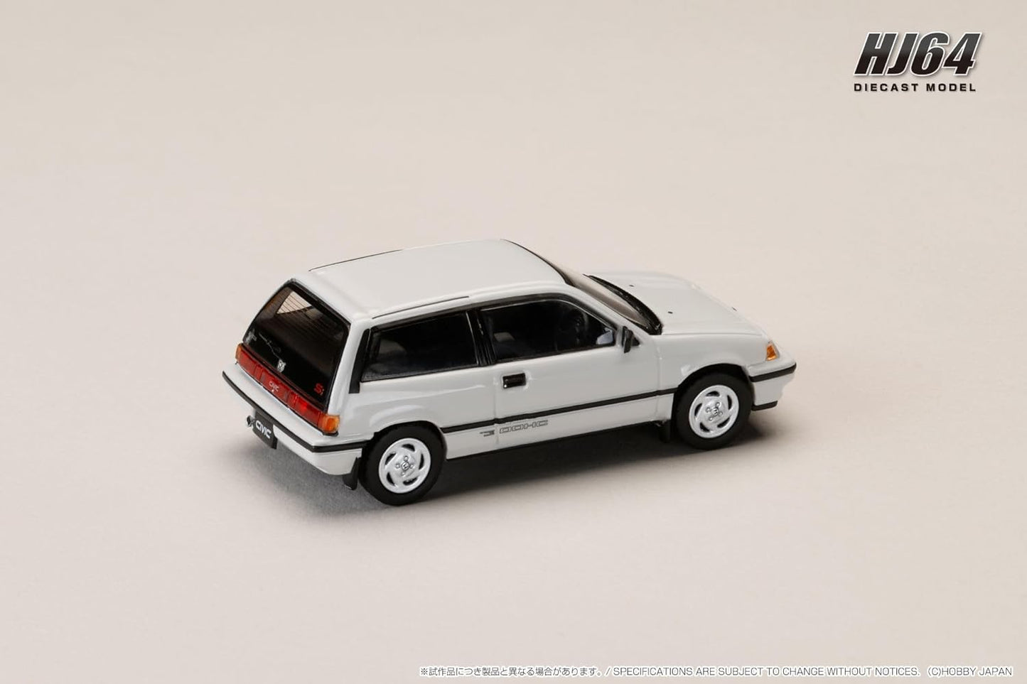 1/64 Honda CIVIC (AT) LATE VERSION/Genuine Optional Parts Included, White