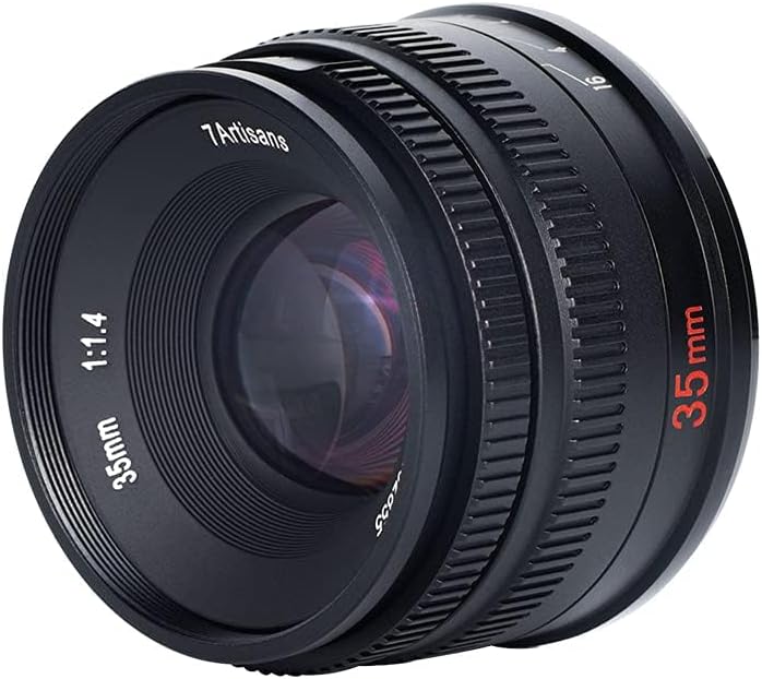 7artisans 35mm F1.4 Mark II APS-C Manual Focus Fixed Lens Large Aperture Compatible Canon R Mount Mirrorless Camera R RP R5 R6