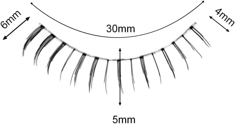 3 Pairs Lower Eyelashes False Eyelashes Transparent Axis False Eyelashes Natural Lower Eyelashes Lower Eyelashes High Quality Fiber Manual