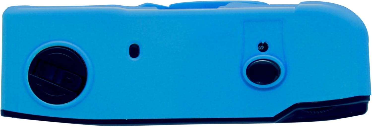 Kodak M35 35mm Film Camera, Fixed Focus, Reusable, Built-in Flash, Easy to Use (Cerulean Blue)