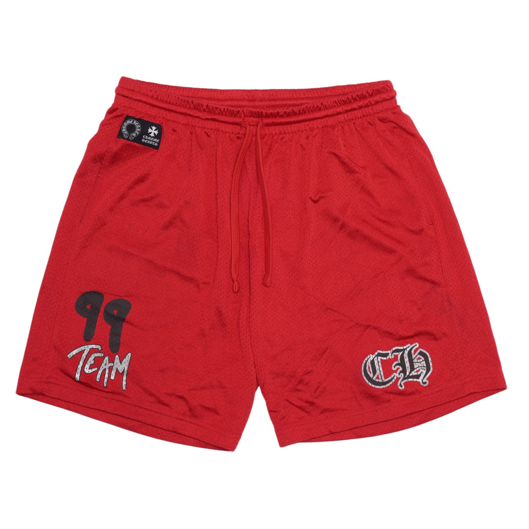 CHROME HEARTS 'RED MESH' WARM UP SHORTS