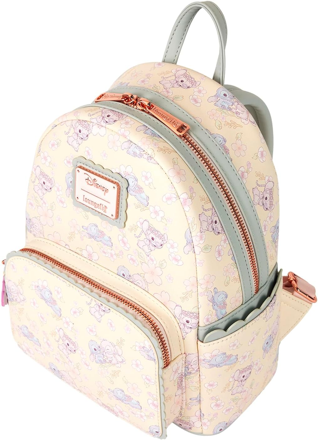 Loungefly Mini mochila Disney Cute Stitch Cherry Blossom