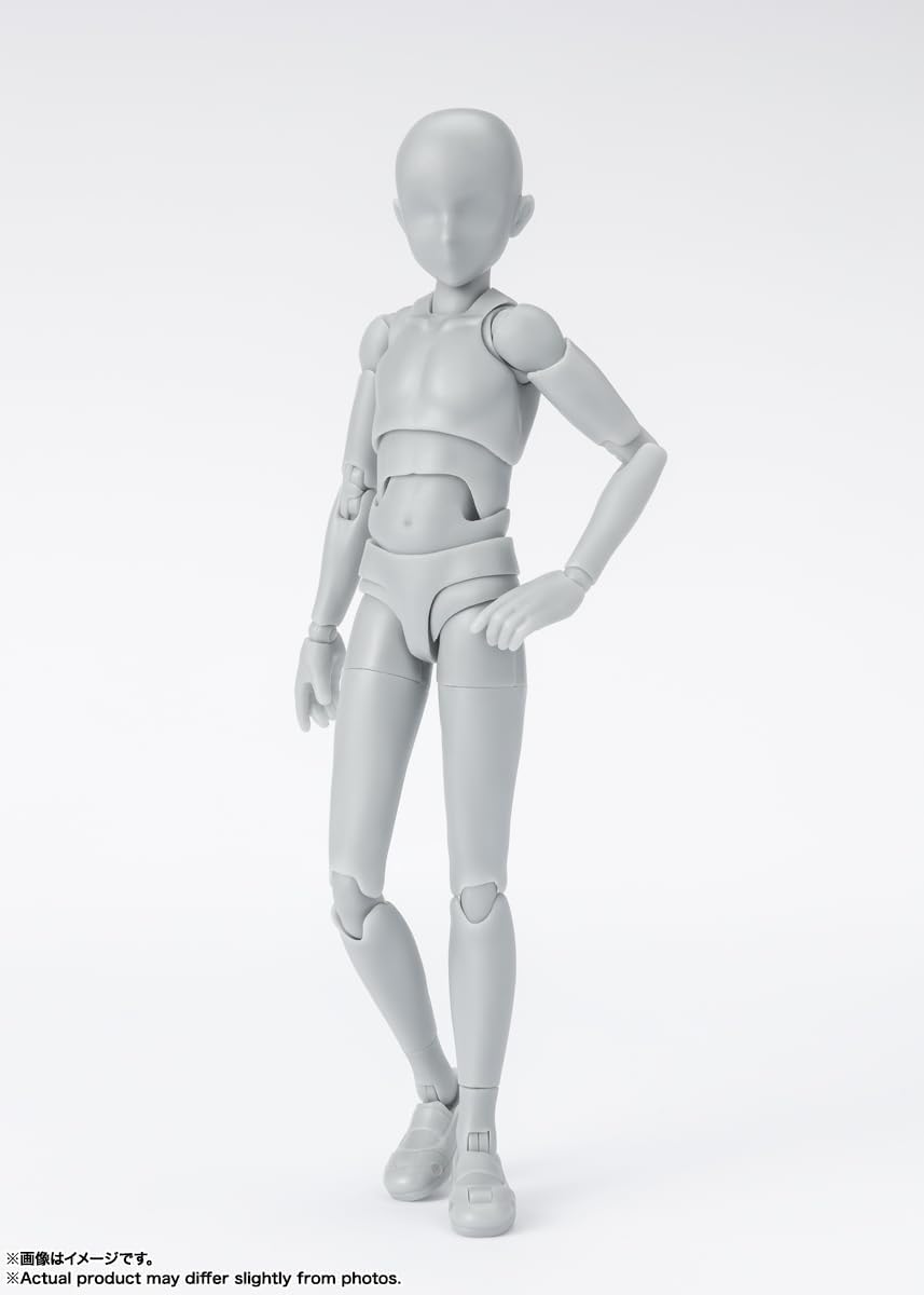 S.H. Figuarts Body-kun School Life Edition DX Set (Gray Color Ver.) Approx. 5.3 inches (135 mm), PVC & ABS Action Figure