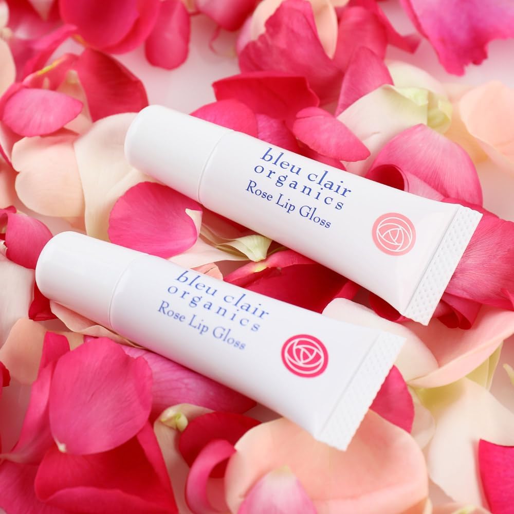 Organic Gloss 6g Rose Lip Gloss Lip Protection High Color Long Lasting Organic Red Blue Claire