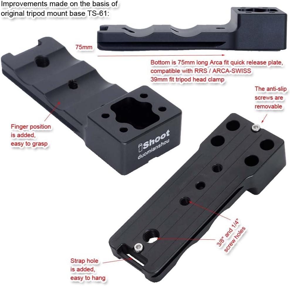 iShoot Camera Ring Tripod Foot, Tripod Mount Ring Stand, Lens Support Collar Base, Lens Bracket Lapel, Tripod Socket Leg, Sigma Sigma 150-600mm f/5-6.3 (DG DN OS Sports)(DG OS HSM Sports); 60-600mm