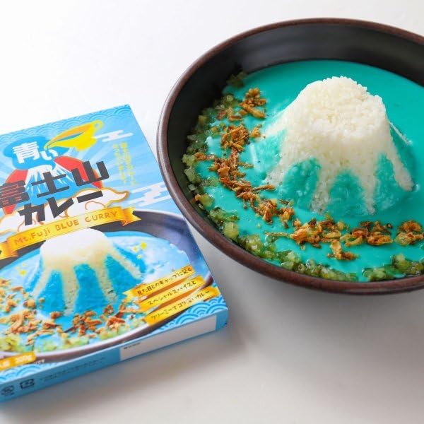 Mt. Fuji Products, Blue Mt. Fuji Curry, 1 Box, Medium Spicy, Slightly Spicy, For Children (Excluding Infants), 7.1 oz (200 g), Local