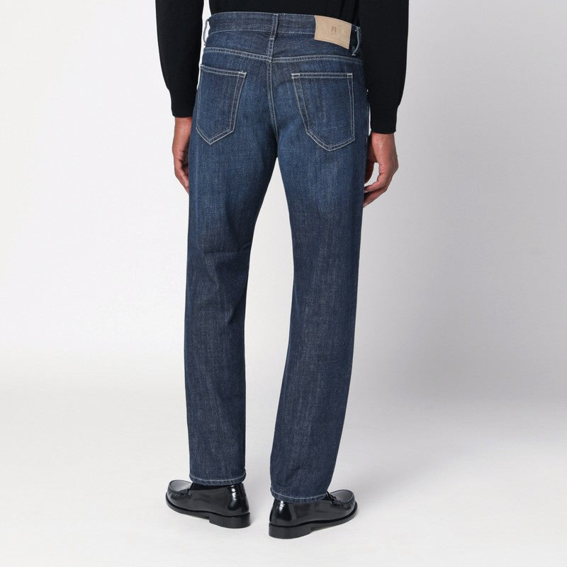 Pt PT Torino Denim Rebel Dark Washed Blue Jeans - Image 3