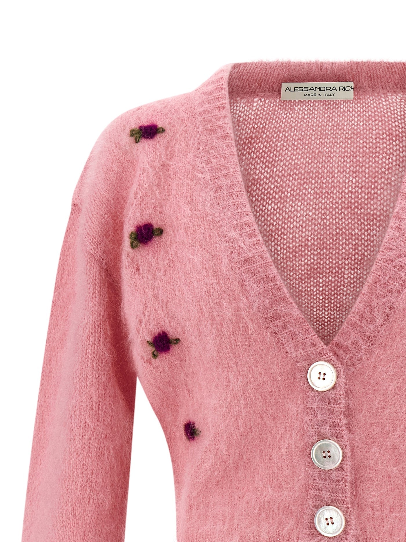 Alessandra Rich 'Carded Mohair' Cardigan - Image 3
