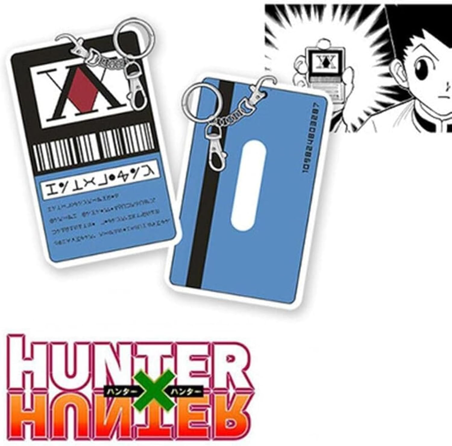 Hunter x Hunter Pass Case, Goods, IC Card Case, Commuter Pass Case, Employee ID Case, Gon Kilua Freakes, Illusion Brigade, HUNTER Card Cover, Student ID, Commuting to Work, School, Portable,