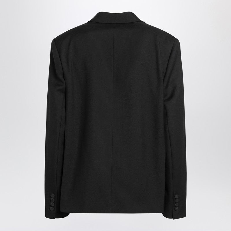 Jacquemus Jacquemus Black Single Breasted Wool Jacket - Image 3