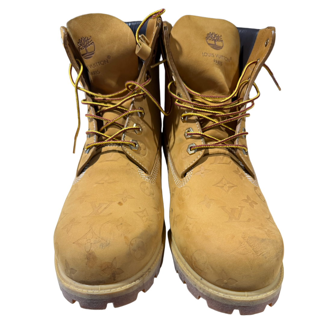 LOUIS VUITTON X TIMBERLAND 'WHEAT' BOOTS (USED)