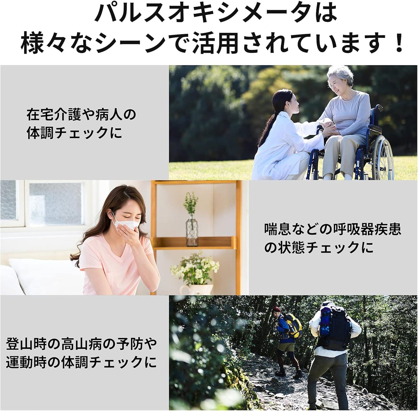 RABLISS Pulse Oximeter, For Medical Use, Home Use, Normal Value, Blood Oximeter, Heart Rate Monitor, Pulse Monitor, Spo2