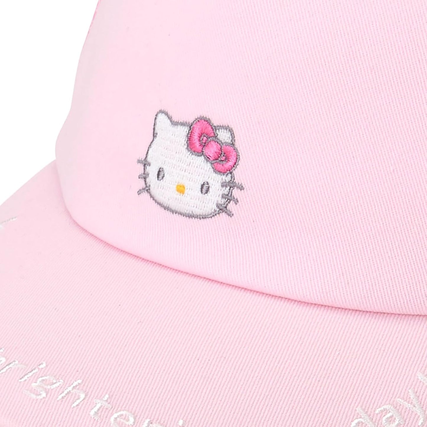 Sanrio 466000 Kids' Mesh Cap, Hello Kitty Hat, For Children, Body: 100% Cotton, Mesh Portion: 100% Polyester, UV Protection, Sun Protection