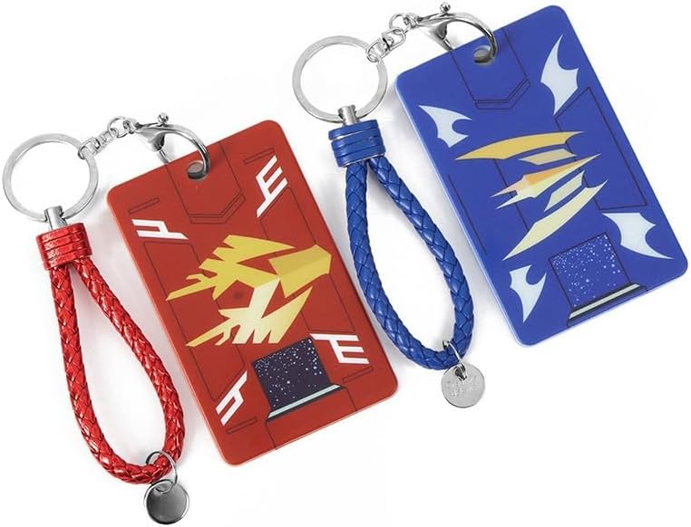 Kamen Rider Den-King Dragon King Snake Card Case Pass Case Night Ryuga IC Card Case Name Badge Case Commuter Box Anti-interference Moe Goods with Key Chain Unisex Portable Convenient Miscellaneous