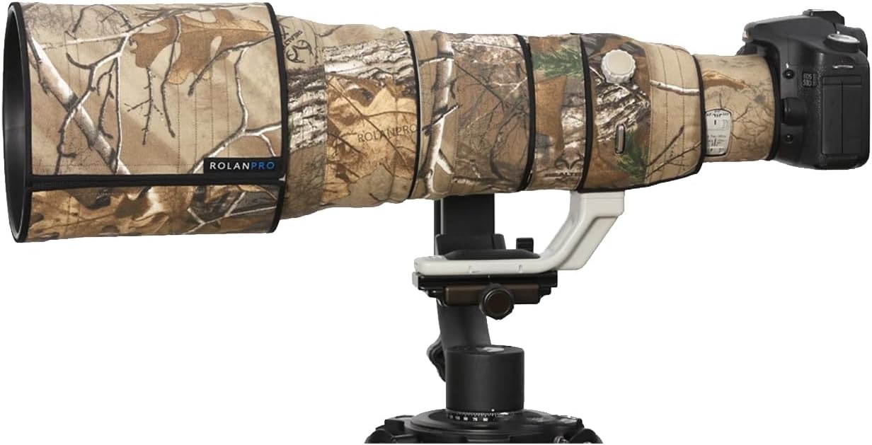 Rolanpro Lens Cover, Camouflage Coat for Canon EF 500mm F4 L IS II USM, Triple Layer Protection, jungle camouflage, Modern