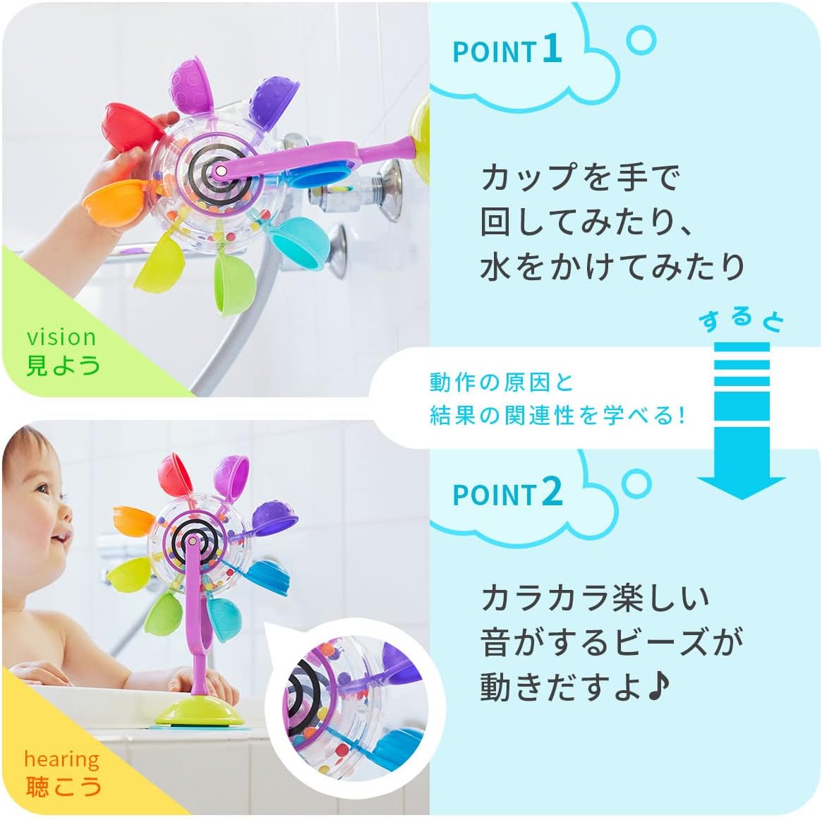 SASSY Sassy Rainbow Kansha TYSA13061 Bath Pool Toy