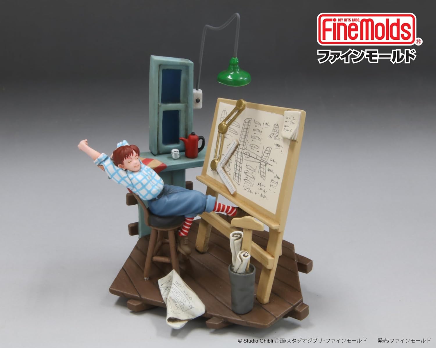 Fine Mold Studio Ghibli Vignette Collection No.2 Red Pig Fio Lack of Sleep Non-Scale Plastic Model GV2